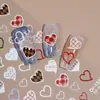 Redanco5D Repujado Popular Dibujos Animados Pegatina para Uñas Corazón de Mezclilla Estéreo Pegatina para Uñas Dr1549