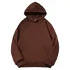 Sudadera con Capucha de Felpa Zorro Plateado de 400g, Peso Pesado, Algodón Puro para Hombre, Corte Holgado, Forro de Felpa, Color Sólido, Marca de Moda, Chaqueta Deportiva y Casual para Otoño e Invierno