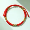 Pulsera Roja de Hilo Tejida a Mano para Hombres y Mujeres, Año del Caballo 2026, Pulsera Zodiacal Tai Sui, Pequeño Regalo de Año Nuevo