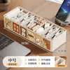 Caja de almacenamiento de escritorio, organizador de cables de datos, cajón de gran capacidad con compartimentos para uso en oficina, organizador de cargador y cable de alimentación