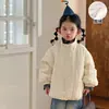 Jaqueta acolchoada de algodão com fleece para crianças para outono e inverno, casaco de algodão para meninos, novo modelo 2026, roupas de inverno para meninas, jaqueta acolchoada para bebê