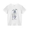 Camiseta Branca de Algodão Puro com Gola Redonda e Manga Curta para Mulheres Verão Estilo Americano Estampa de Cachorro Dálmata Top Casual Versátil para Mulheres