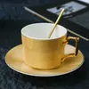 Xícara de Café Linda e Bonita para Uso Pessoal Feminino Conjunto Exquisito de Cerâmica de Alta Qualidade para Chá da Tarde Presente de Casamento