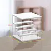 Vitrine Prateleira de Caixa Surpresa Armazenamento Figura Boneca Modelo Armário Transparente à Prova de Poeira Acrílico