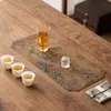 Novo Estilo Chinês Brocado Tira Longa Chá Xi Guo Chao Feng Mesa de Chá Seca Mesa de Chá Arte Pano de Base Impermeável Zen Bandeira de Mesa Cerimônia do Chá Combinando