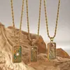 Collar Taina de Acero Inoxidable Europeo y Americano para Mujer Diseño de Nicho Etiqueta de Sol Luna Estrella Collar de Acero de Titanio Colgante Versátil Cadena para Clavícula