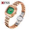 Ofns Reloj de Pulsera para Mujer con Cubo de Azúcar Pequeño Más Vendido de Amazon, Reloj de Mujer Impermeable Elegante y a la Moda, Esfera de Nácar, Reloj de Cuarzo para el Lugar de Trabajo