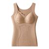 Novo Estilo Chinês Outono e Inverno Levanta Busto Lingerie Térmica Sem Costura Tudo-em-Um com Bojo no Peito, Ajuste Slim, Tamanho Grande, Escovado dos Dois Lados