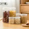 Tapa Transparente Frasco Sellado para Mascotas Comida Botella de Plástico Vacía Redonda Snack Galleta Caramelo Botella de Boca Ancha Contenedor de Embalaje