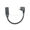 Cable de datos personalizable en ángulo Micro macho a Tipo-C hembra con carga rápida PD y carga Lightning, cable adaptador incorporado para dispositivos