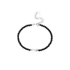 Pulsera de Plata Pura S999 Abao con Pez Pequeño Negro de Ágata para Mujer, Linda, de Gama Alta, Diseño Único, Joyería Hecha a Mano Entrega