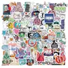 100 Adesivos de Grafite de Laboratório Não Infratores Decoração Personalizada Adesivos Impermeáveis para Bagagem de Motocicleta Exportação