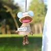 Campanillas de viento con cáscara de fruta negra indonesia hechas a mano dijes para bolsos muñecas de vaina DIY productos terminados regalos culturales y creativos decoraciones para coche