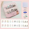 Venta Directa Personalizada de Fábrica Uñas Cortas, Medias y Largas para Manicura, Uñas Portátiles de Fototerapia Hechas a Mano, Pegatinas para Uñas, Estilo de Lujo Accesible 24 Piezas