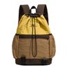 Mochila Casual Transfronteiriça Cordão Cordão Cor Contrastante Versátil Mochila Escolar Grande Capacidade Esportes de Montanhismo ao Ar Livre Mochila de Viagem