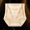 Pantaleta Moldeadora de Encaje Floral Estilo Francés para Control de Abdomen, Cintura Media-Alta, Sin Costuras, Cómoda, Ligera, Transpirable, para Mujer