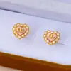 Nuevos Pendientes Colgantes de Corazón, Set de Collar y Pulsera de D Brand, Lujo Ligero, Versátil, Set de Cadena para Clavícula de Gama Alta
