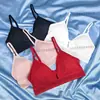 Nueva camisola sexy strapless para mujer fruncida hueca hermoso soporte de espalda capa base deportiva color sólido top sin mangas ropa interior banda de sujetador bandeau