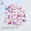 Jingdezhen cerámica joyería accesorios hechos a mano material no se desvanece cuentas de caracol agujero grande cuentas sueltas diy estudiante tejido