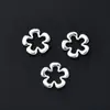 Nuevo Colgante de Flor Hueca Brillante de Plata de Ley Sólida S925 Cuentas Espaciadoras Pequeñas para Pulsera de Cristal DIY Accesorios de Collar