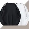 Moletom Masculino com Gola Redonda Estampado, Novo Pulôver de Manga Longa Solto e Grosso para Primavera e Outono, Camisa Básica Versátil da Moda para Homens Modernos