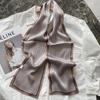 Lenço Longo de Seda Lenço de Seda de Amora Feminino Exquisito Pônei Liso Crepe Cetim Top Camada Dupla Versátil Celebridade da Internet Fita Longa