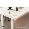 Mesa de transmisión en vivo para anfitriones, mesa de juego para dos personas, soporte de exhibición de productos para influencers, escritorio de computadora de trabajo móvil y de altura ajustable