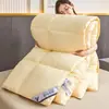 Colcha de Retalhos Coloridos com Enchimento Alternativo de Penas Aconchegante e Quente para o Inverno Tecido de Sarja à Prova de Penas Colcha de Inverno Colcha de Primavera e Outono Colcha com Enchimento Alternativo de Penas