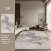 Tapete de casa grande estilo wabi-sabi moderno para sala de estar e quarto, tapete de chão antiderrapante, silencioso e fácil de manter, novo modelo de tapete