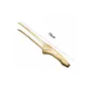 Amazon Clip para Alimentos de Acero Inoxidable Chapado en Oro Punta Estilo Coreano Clip para Barbacoa Barra Extendida Clip para Barbacoa de Restaurante Buffet