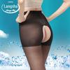 Meias Langsha Primavera e Verão Ultrafinas Sexy Recortadas Sexy à Espreita Meia-calça Sem Descer Meias Abertas