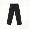 Moda Masculina Fengshe / Novo Estilo Primavera 2026 Sarja Grossa Corte Tridimensional Estrutura de Retalhos Calça Jeans Reta Solta para Homens