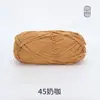 Fio de Algodão Leite 5 Fios Xuefei'Er, Macio e Liso na Cor, Fio Médio-Grosso para Crochê DIY, Fio Girado e Tecido à Mão