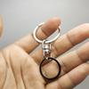 Llavero con hebilla giratoria de metal de ocho caracteres para hombre y mujer, hebilla de transferencia universal, anillo de letras de ocho caracteres, accesorios de conexión de control remoto