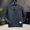 Sudadera con Teñido Cruzado de Flores Oscuras para Hombre Otoño Invierno Nuevo Estilo Tendencia Versátil Holgada Cuello Redondo Casual Manga Larga Camiseta para Hombre