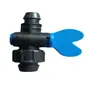 Válvula de Desvío para Riego Agrícola Tuerca de Bloqueo de Rosca Exterior Interruptor Accesorios de Tubería Cinta de Riego por Goteo Cinta de Suministro de Agua Válvula de Desvío PE Válvula Recta