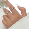 Traje de anillo con textura de pliegue irregular y personalidad de viento frío de moda femenina de alto nivel transfronterizo entre Europa y Estados Unidos