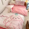 Juego de tres piezas de colcha pequeña especial para jardín de infantes de algodón puro clase A, estampado de dibujos animados lindos, ropa de cama 100% algodón para la entrada del bebé al jardín de infantes