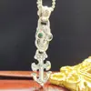 Plata de Ley S925 Nuevo Colgante de Calavera con Graffiti Harpunk Cruzado Estilo Moda Retro Industria Pesada Personalizado