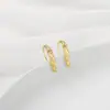 Ganchos de Orelha e Brincos de Ouro 14K com Padrão de Preservação de Cor, Brincos DIY Feitos à Mão, Porta-Contas, Pinos de Orelha, Materiais e Acessórios para Joias de Orelha