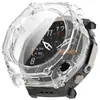 Qingfeng é Adequado para Capa Protetora Amazfit Huami T-Rex Ultra2, Caixa de Relógio Integrada com Carcaça Oca e Película