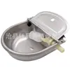 Bebedouro automático para gado, cavalo, ovelha e burro tigela de água com bola flutuante de aço inoxidável tigela de hidratação automática pia de vaca dispensador de água potável