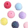 Novas Contas Acrílicas Coloridas de Bolha Usáveis com Furo Reto Acessórios para Corrente de Celular DIY Corrente de Chaveiro Corrente de Bolsa