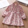 Vestido de Otoño para Niña 2026 Nuevo Gabán de Media Longitud de Primavera y Otoño para Niños Chaqueta Fina Linda de Pana