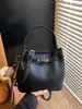 Bolso Versátil con Patrón de Lichi para Mujer 2026 Nuevo Estilo Bolso Cubo Suave de Gama Alta Bolso Cruzado Retro para Primavera y Verano para Mujer