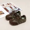 Zapatos Forrest Gump antideslizantes de suela blanda para niños de 6 a 8 a 12 años, modelos de primavera y otoño, zapatillas deportivas para niños y niñas, zapatos retro de bloques de color para niños grandes
