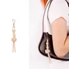 Ins Colorido Corda de Couro PU com Nó Duplo Pingente Criativo para Celular Nicho Versátil Pingente para Bolsa Pingente Chaveiro Joia