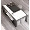 2025 Nuevo Modelo Mesa de Té Sencilla Mesa Moderna para Preparar Té Pizarra Mesa de Té Kung Fu Sala de Estar Oficina Recepción Juego de Té