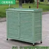 Almacenamiento de Gabinete de Zapatos de Madera Maciza para Exteriores al por Mayor Gabinete de Almacenamiento Puerta de Villa Protección Solar Impermeable Caja de Herramientas para Patio Balcón de Jardín Artículos Varios