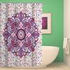 Cortina de ducha impermeable y a prueba de moho con estampado de flor de mandala estilo nacional original engrosada transfronteriza, cuenta de ducha, fabricantes